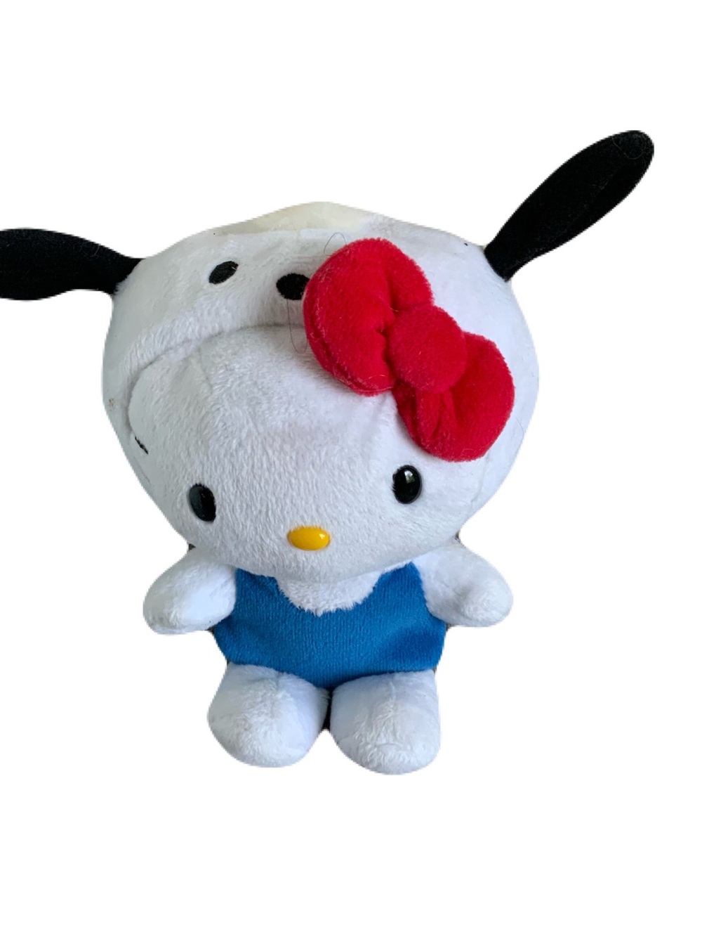 Sanrio White Plush Hello Kitty Pochacco Costume Plush